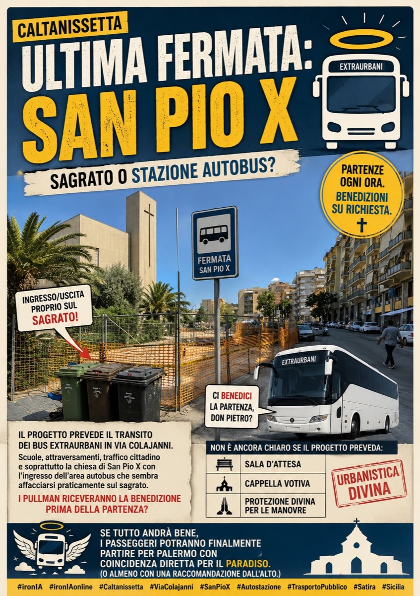 Caltanissetta, San Pio X ultima fermata