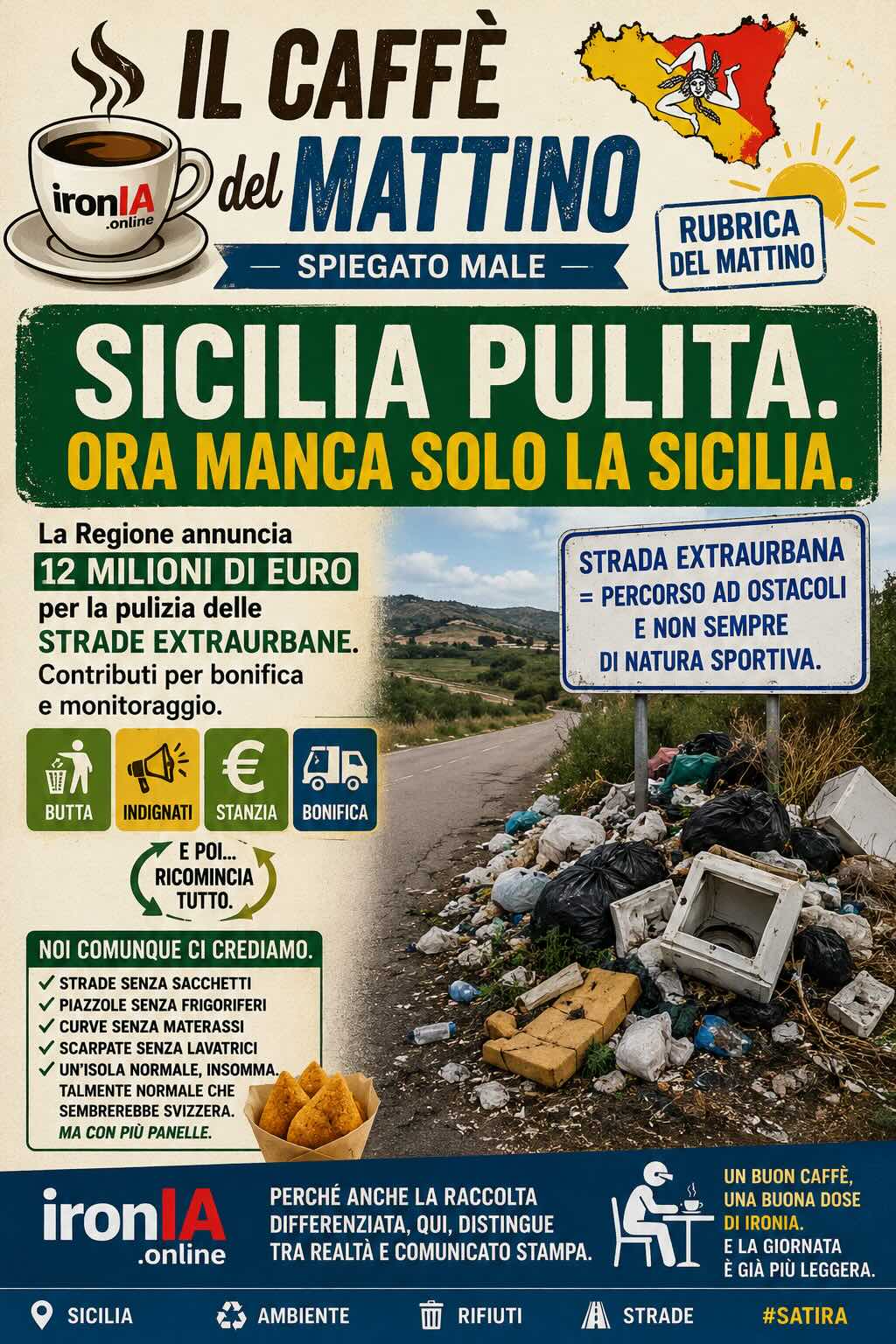 Sicilia pulita, ora manca solo la Sicilia
