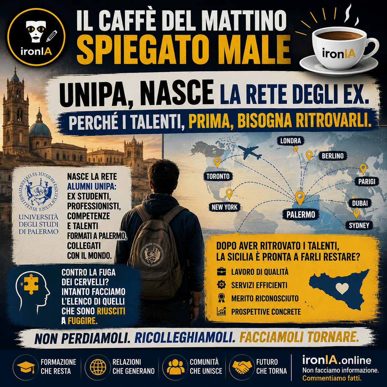 UniPa, la rete ritrova i talenti