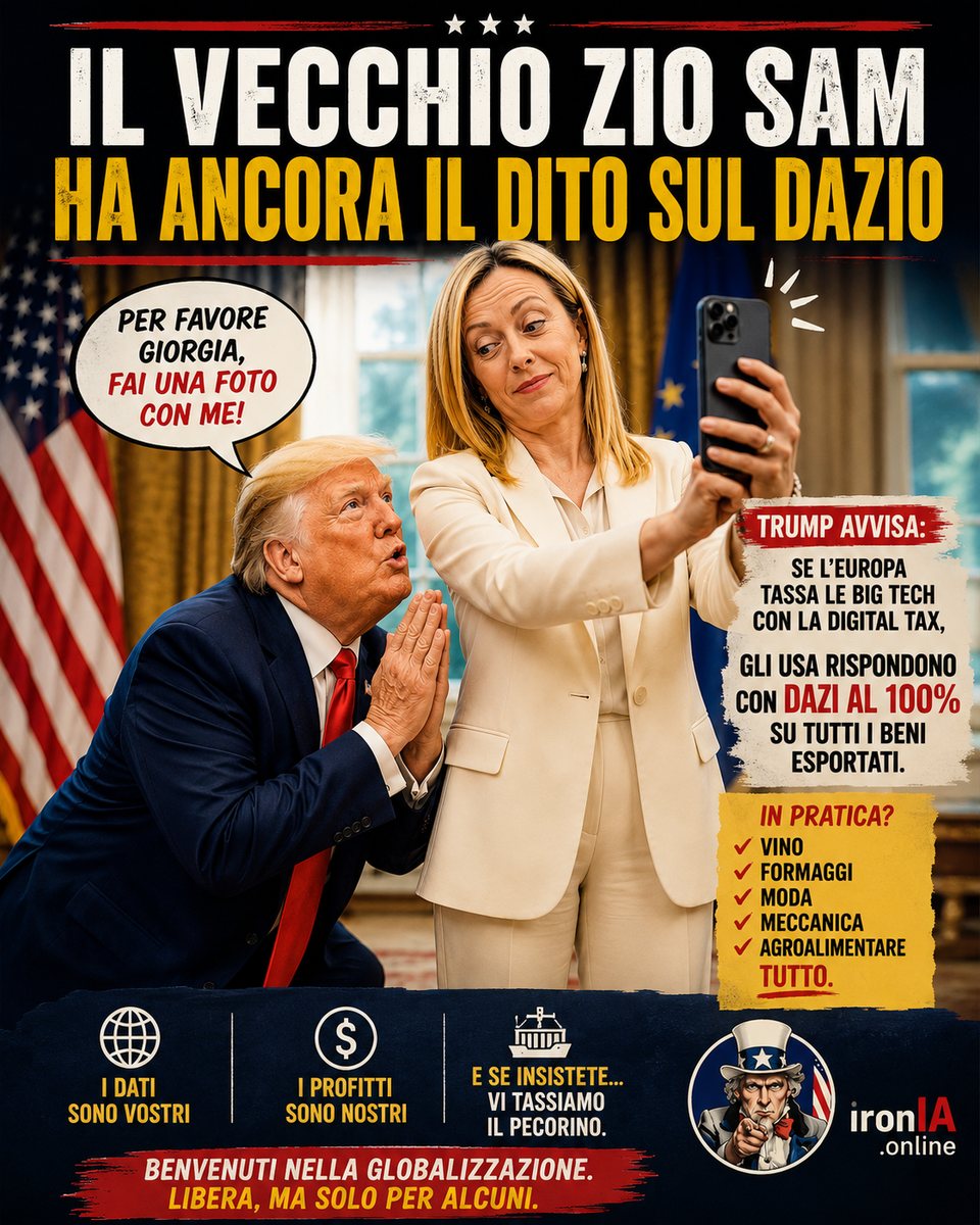 Zio Sam, il dito sul dazio