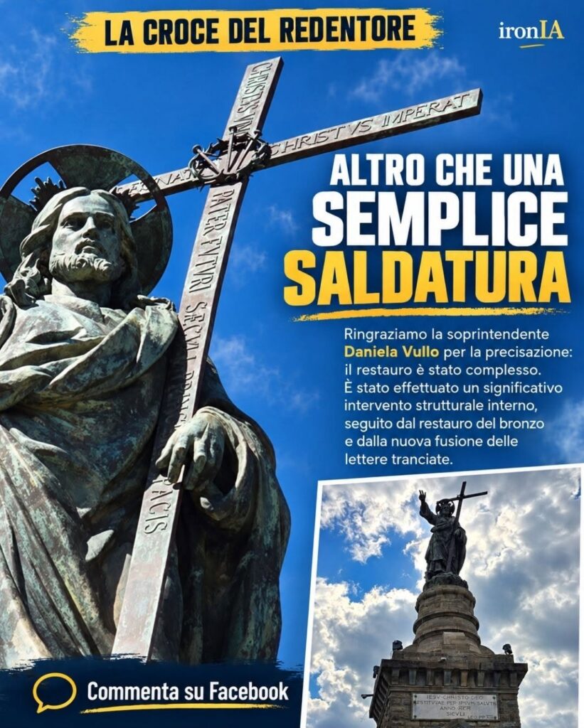 La Croce del Redentore di Caltanissetta dopo il restauro