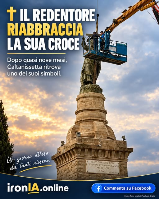 Il Cristo Redentore di Caltanissetta torna a portare la Croce